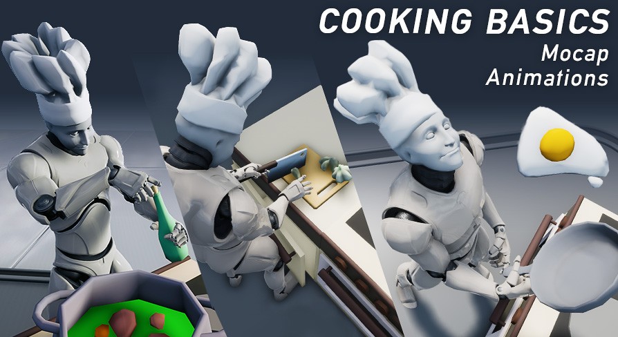 Cooking Basics Mocap Animations UE5.5