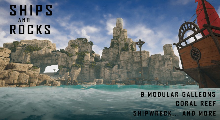 [UE4.26] Ships and Rocks v1.0