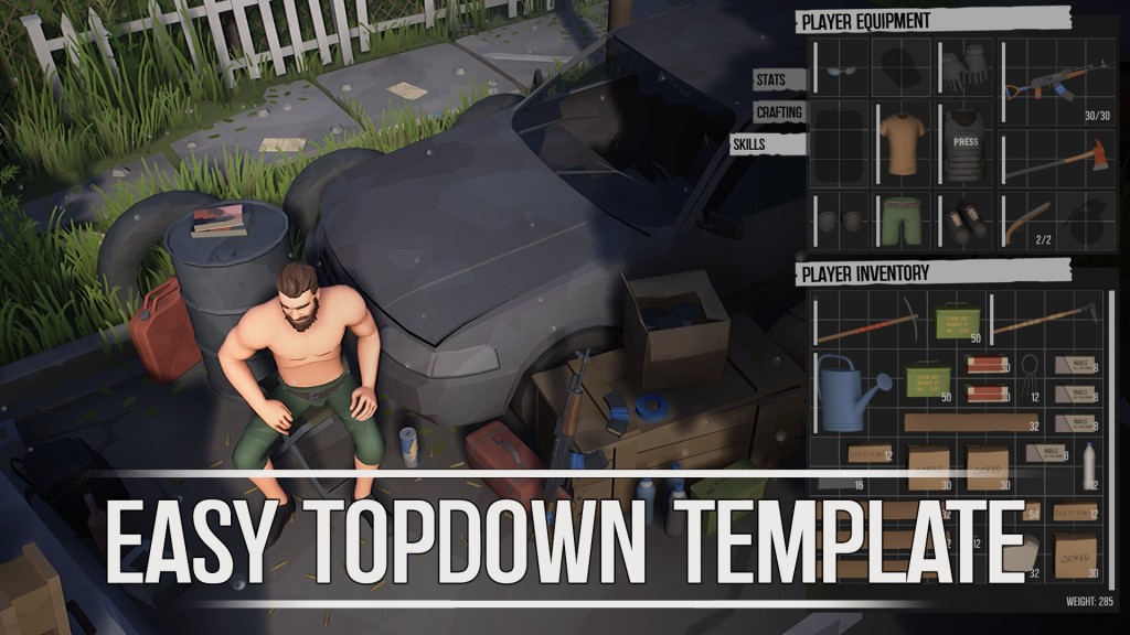 [UE5] Easy TopDown Template V1.1 Survival Action Shooter RPG