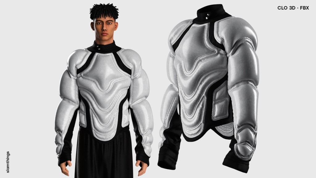 Streetwear Futuristic Sweater #019 - Clo 3D / Marvelous Designer + FBX / DIGITAL FASHION / HYPEBEAST / FUTURE FASHION - PERSONAL