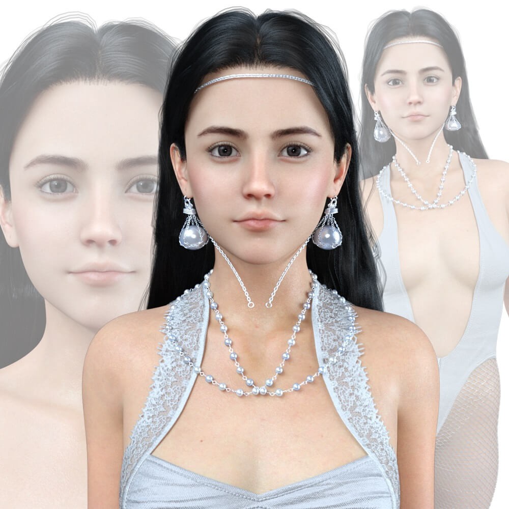 Chase for Genesis 8 Female + Bonus Chain and Necklaces