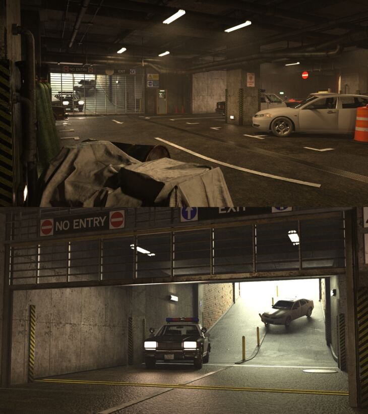 Creepy Garage Environment