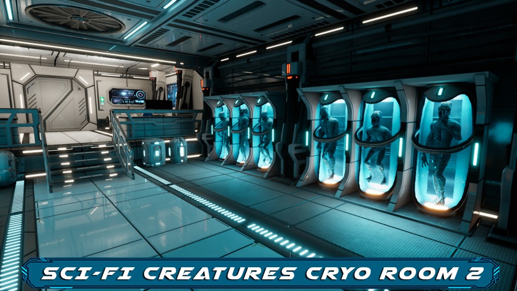 [UE5.4] Sci-Fi Creatures Cryo Capsules Room 2