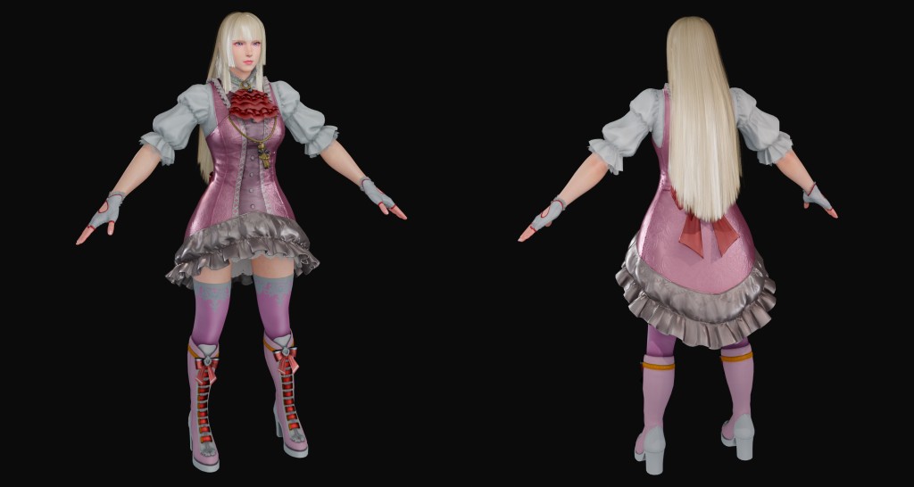 Tekken 8 Lili S1 Premium for Blender 3
