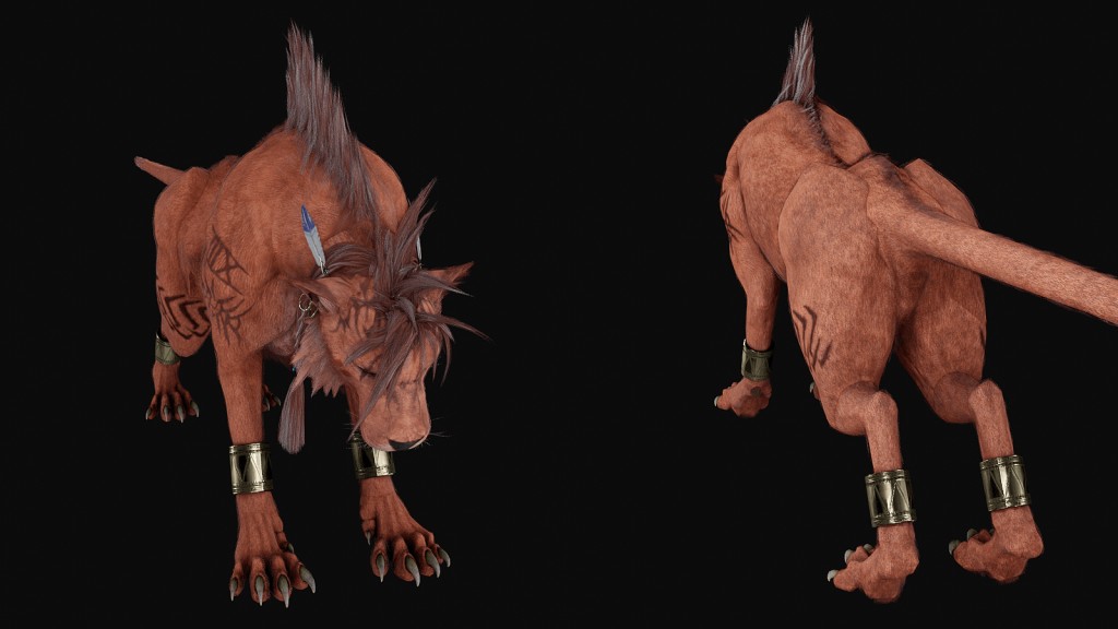 FF7R Red XIII Premium for Blender 3