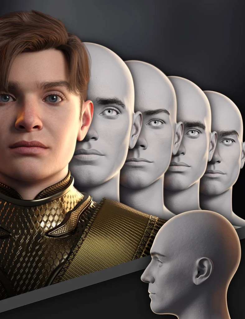 Head Shapes Vol.1 Masculine for Genesis 9
