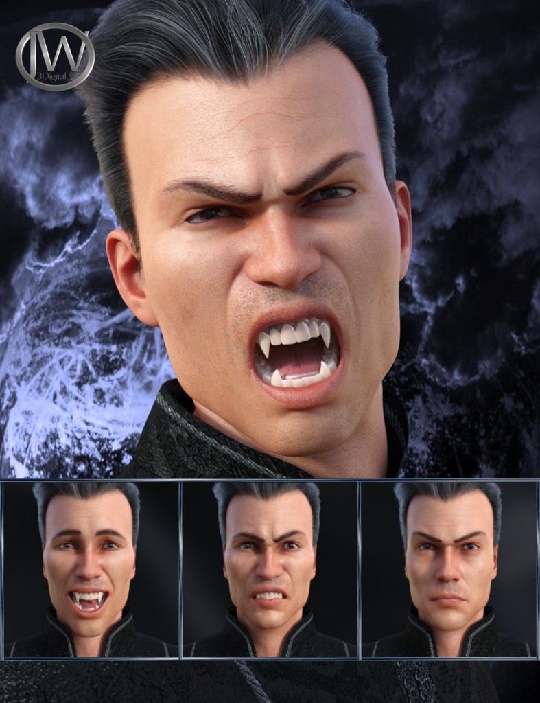 Darkness - Expressions for Genesis 8 Male and Landon 8