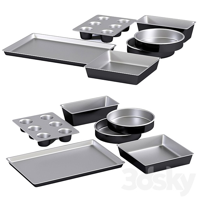 Cuisinart Chefs Classic 6 Piece Non Stick Metal Bakeware Set