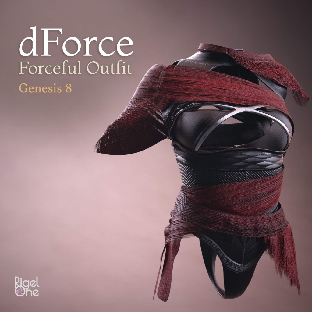 dForce Forceful Outfit for Genesis 8 Female