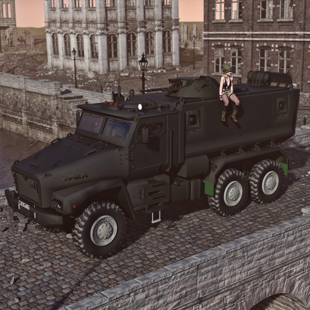 Ural Armored Vehicle for DAZ3D