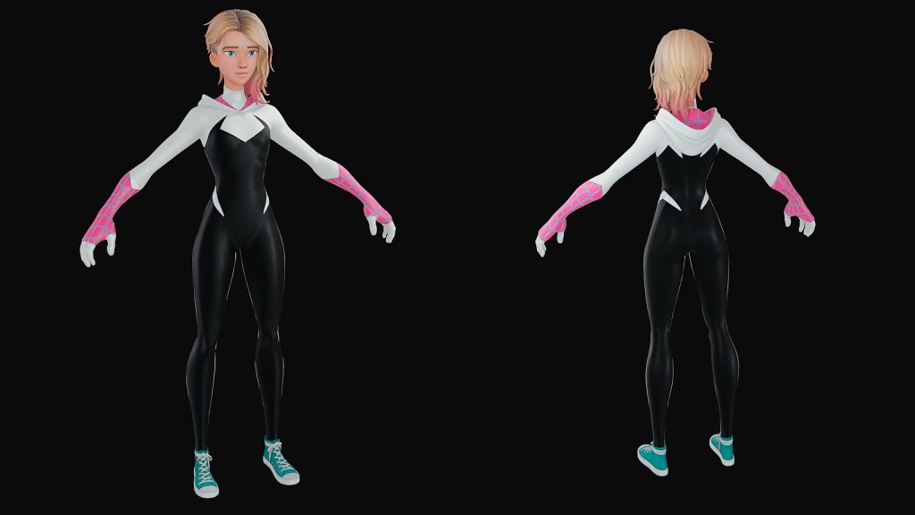 Gwen Stacy (Fortnite) for Blender 3