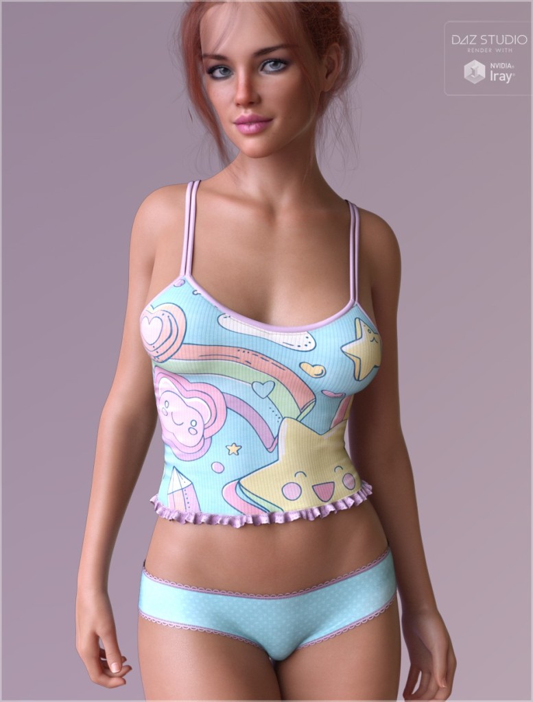 Sweetheart Textures for Cuddle Bug PJ Set