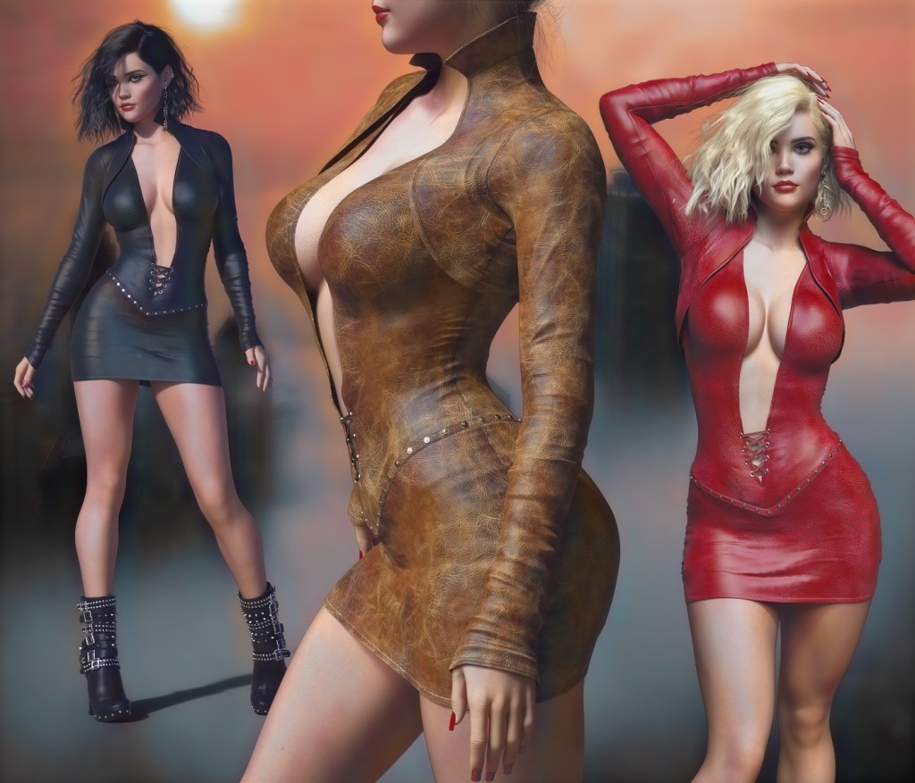 Serpentine Leather Dress for G8/G8.1 Females