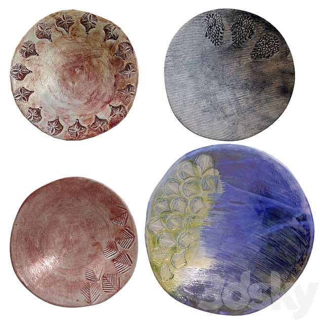 Space Ethnic Decorative Plates