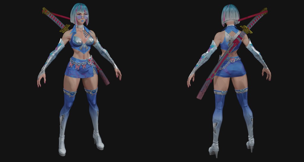 Psylocke (Psychedelic Pulse) Premium Blender 5.x