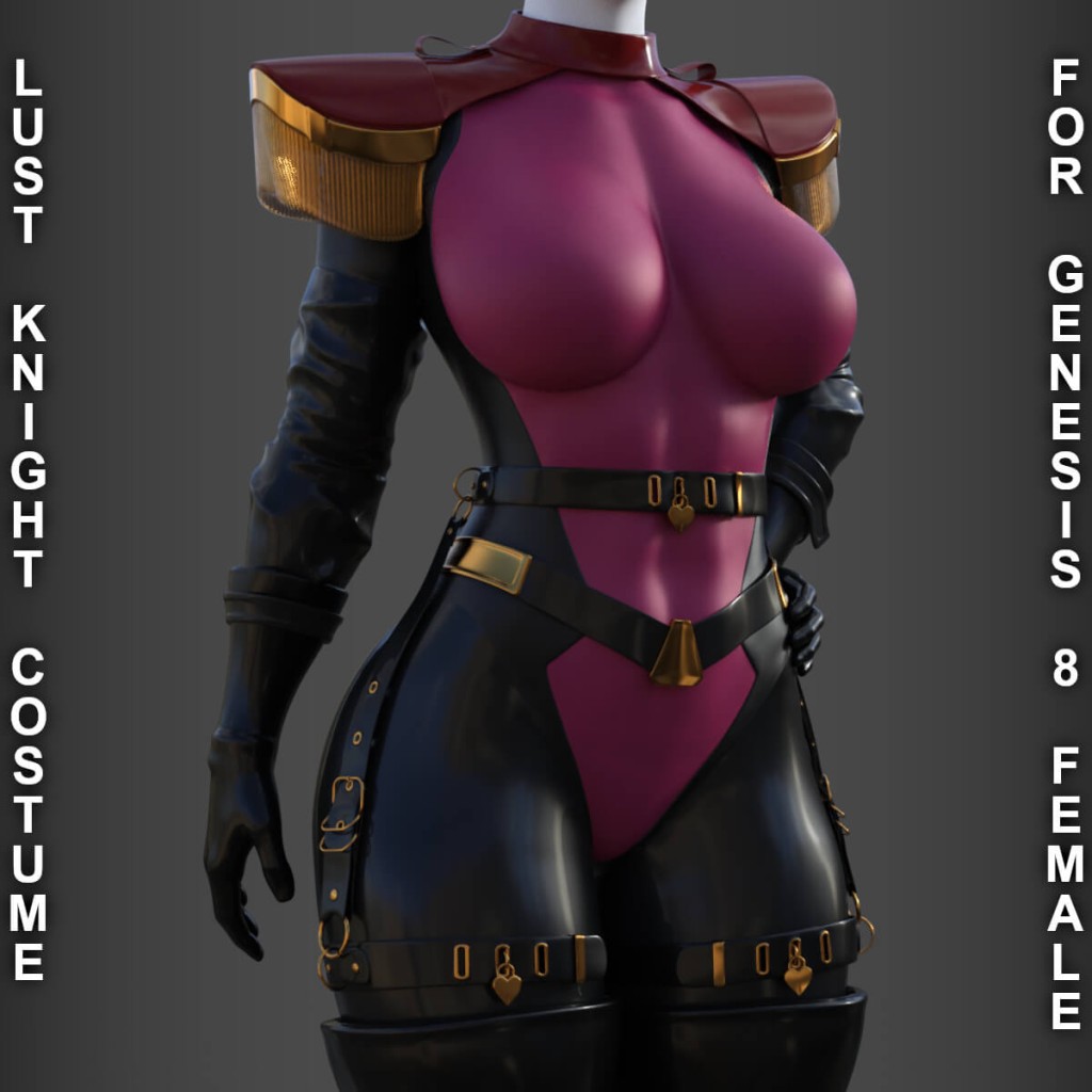 Lust Knight Costume for Genesis 8 Female