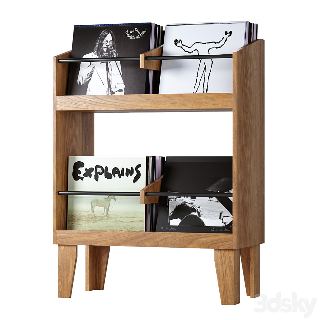 Decorative set with vinyl