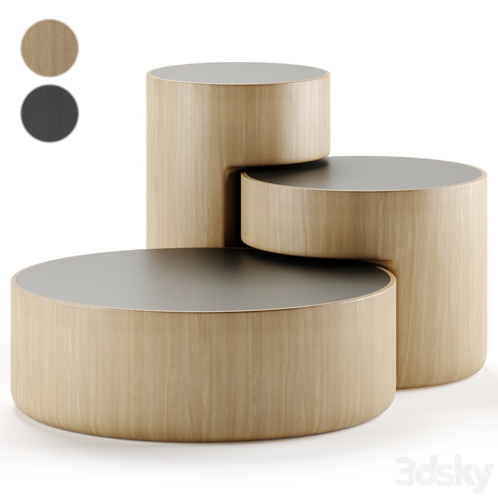 Levels Set of 3 Nesting Tables by Dan Yeffet & Lucie Koldova