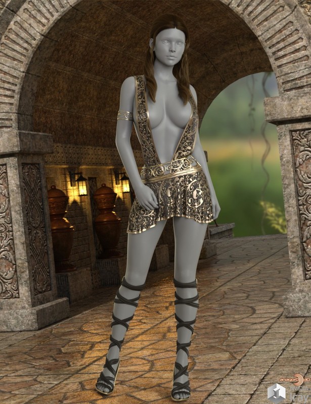 VERSUS – Exnem dForce Spartan Dress for Genesis 8 Female