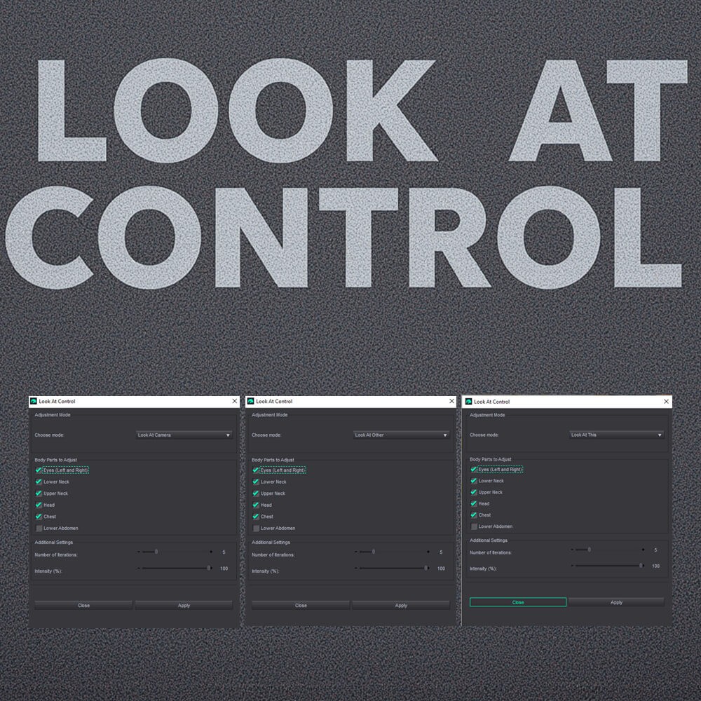 Look at Control &ndash; Advanced Gaze and Pose Control