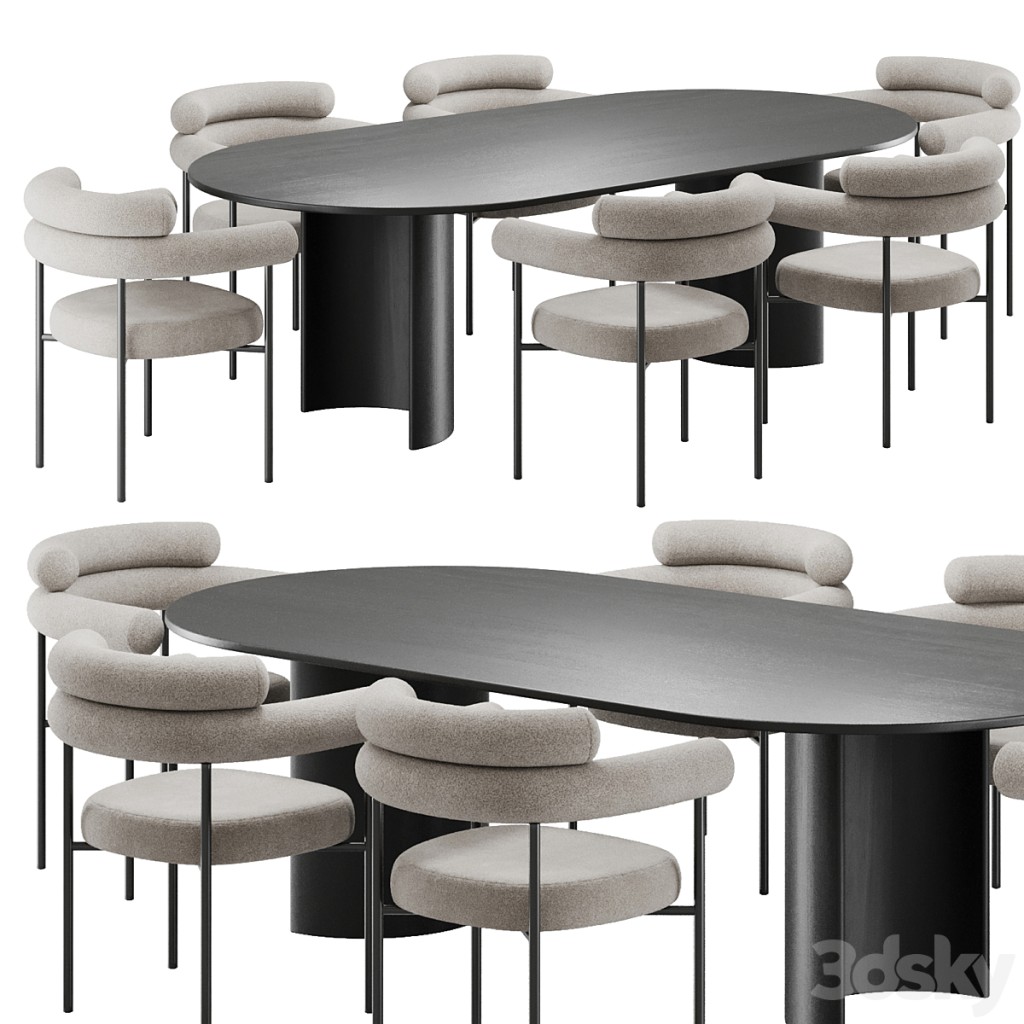 Dinning chair and table128