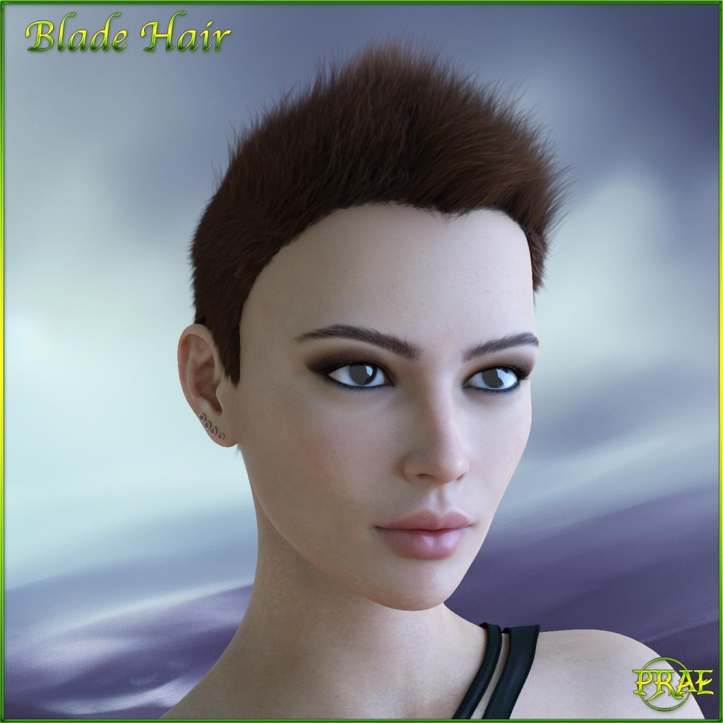 Prae-Blade Hair For G8/G9 Daz