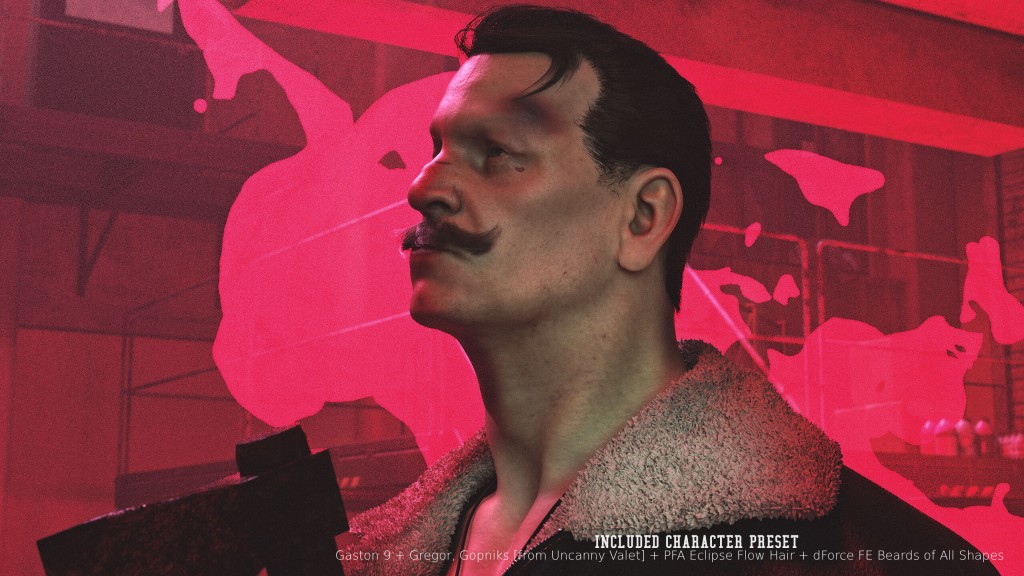 Gaston Character Morph for Genesis 9 [Male]