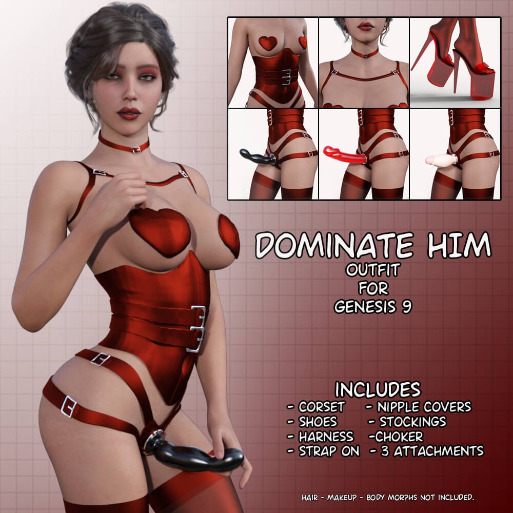 Dominate Him Outfit for Genesis 9