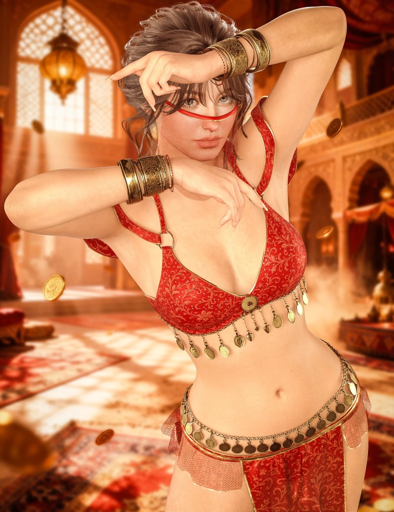 BW Dance of the Oasis Outfit for Genesis 9