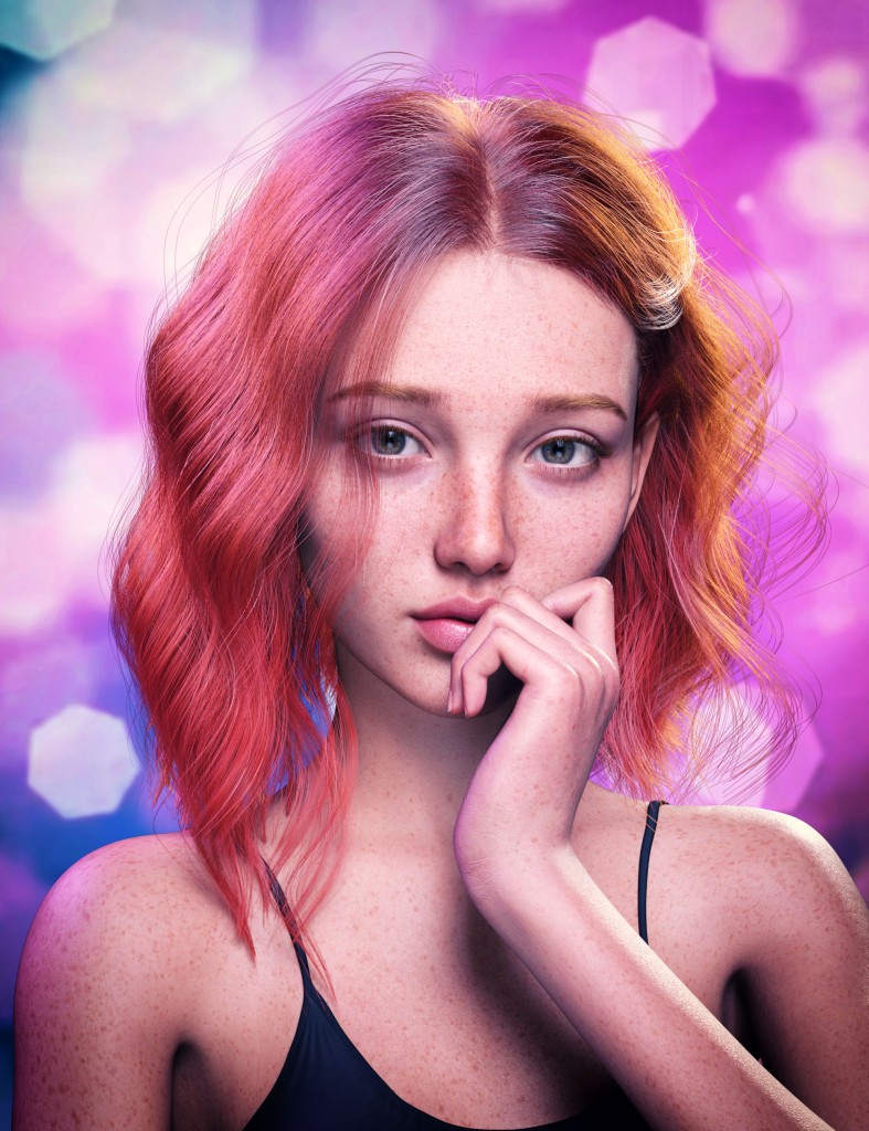 dForce Strand-Based FE Wave Short Hair for Genesis 9