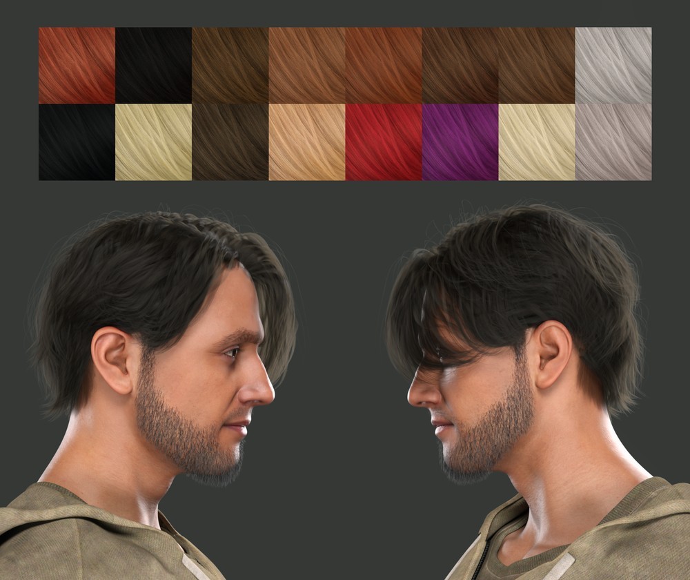 CS dForce Short Wavy Hair for Genesis 9