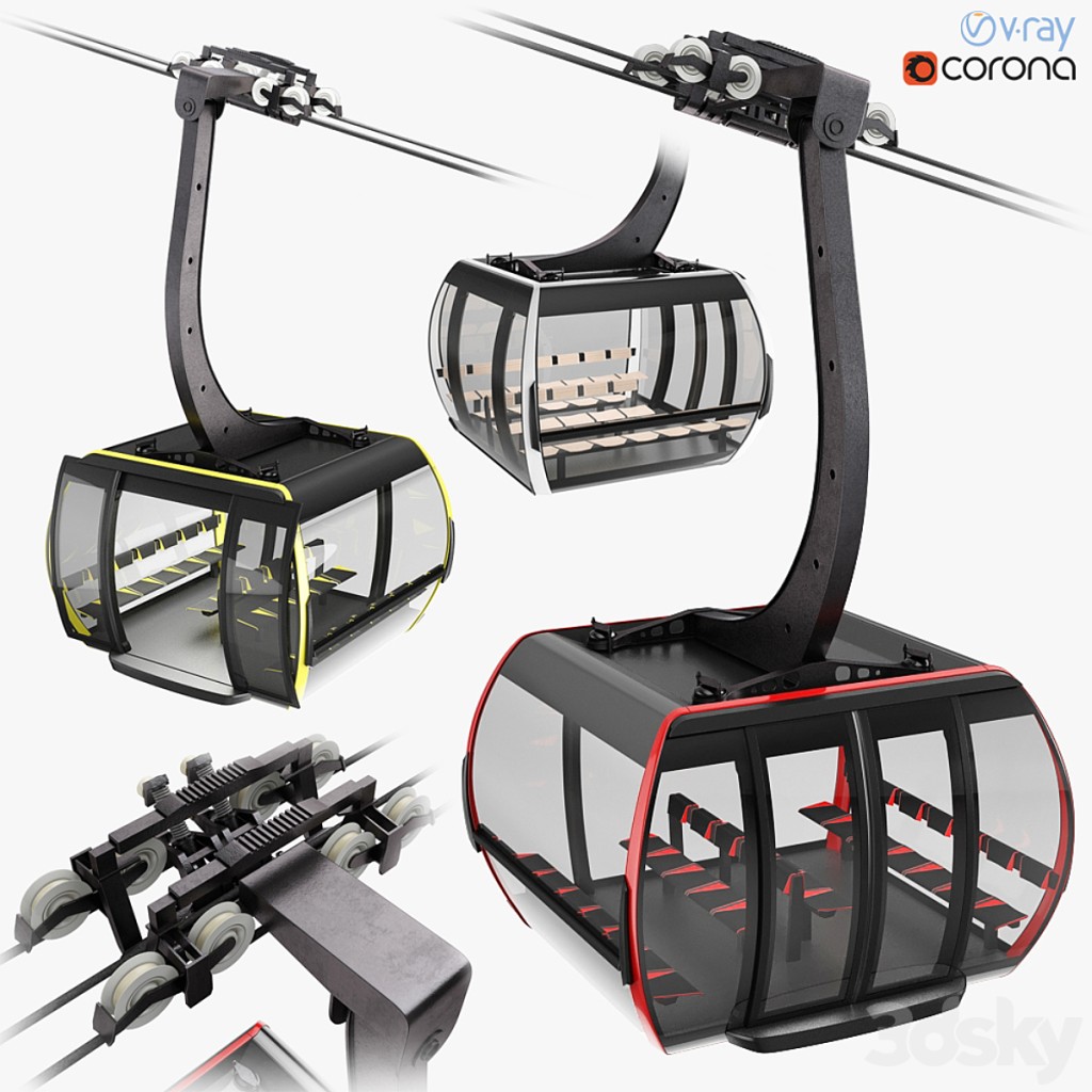 Cableway 3S Cabin CWA ATRIA for cableway