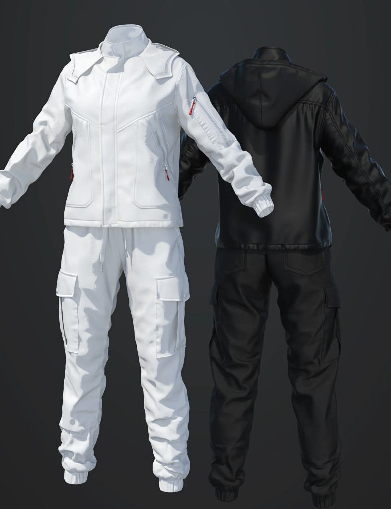 dForce SU Outdoor Jacket Set for Genesis 9, 8.1, and 8 Female