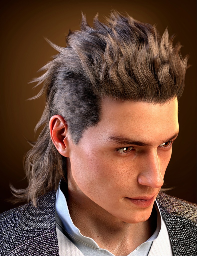 FE Yami Hair for Genesis 8 Male