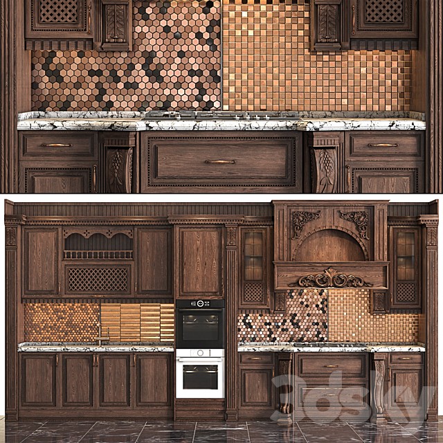 Classic wooden luxury Kitchen Deluxe 2