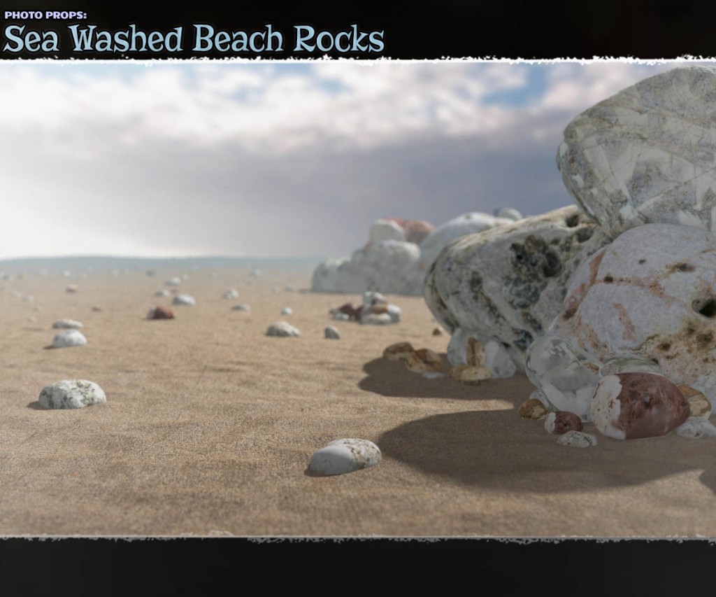 Photo Props: Sea Washed Beach Rocks