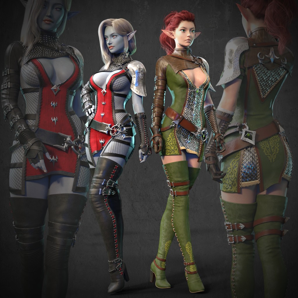 Material Expansion for Elven Assasin Set for G8F and G8.1F