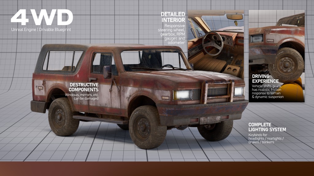 Procedural Vehicles - 4WD UE5.1