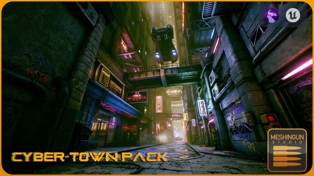 [UE5] Cyber-Town Pack
