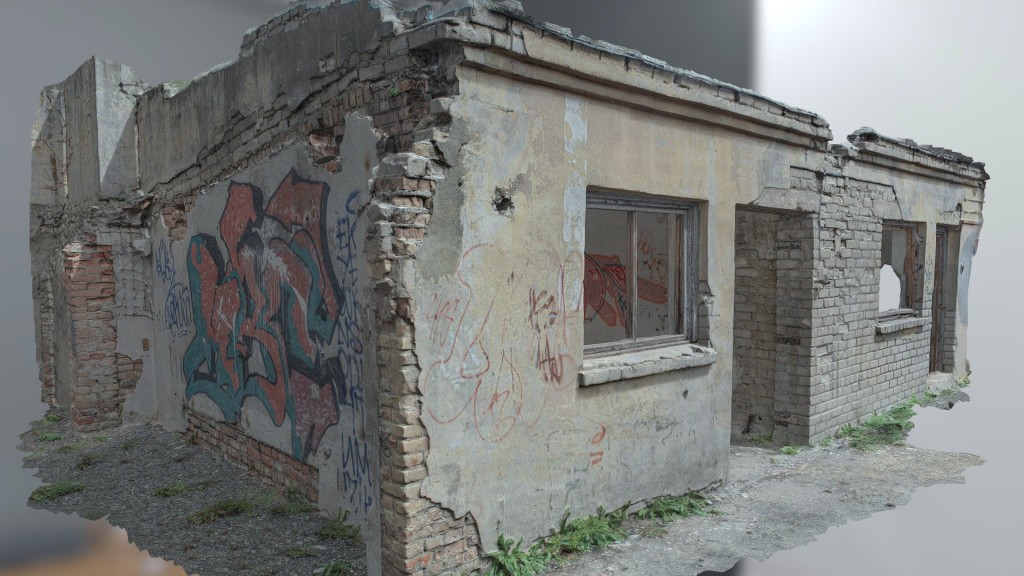 Neglected Brick Building