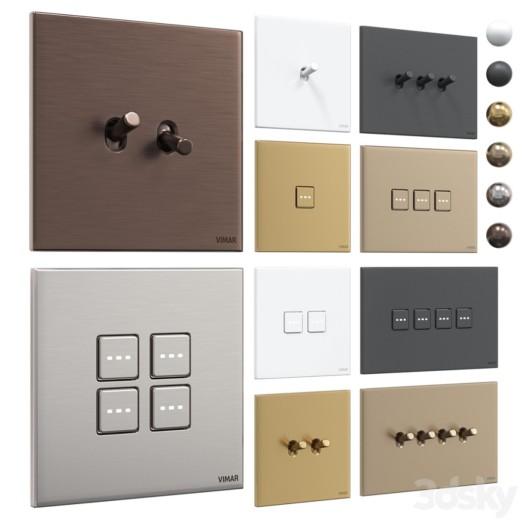 Vimar Eikon Exe Vintage and Flat Switches