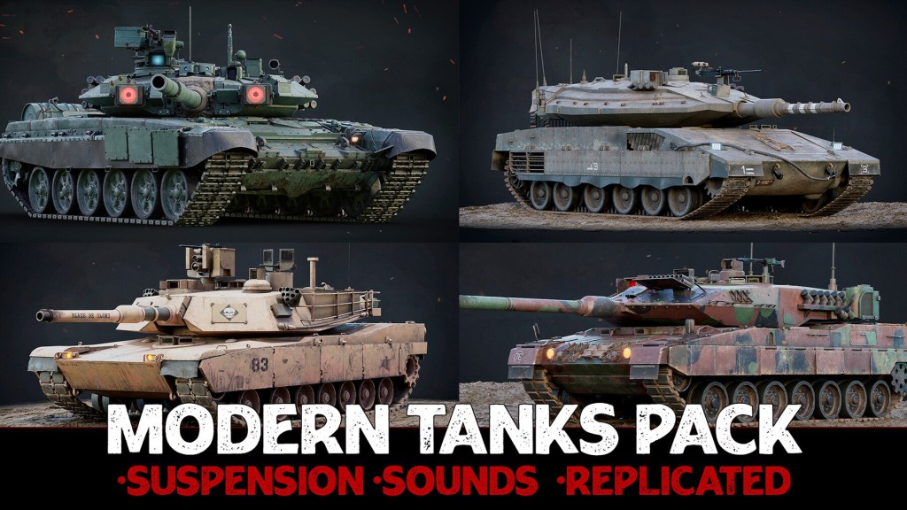 Modern Tanks A 4pk - Advanced Blueprint - Four Pack [UE]