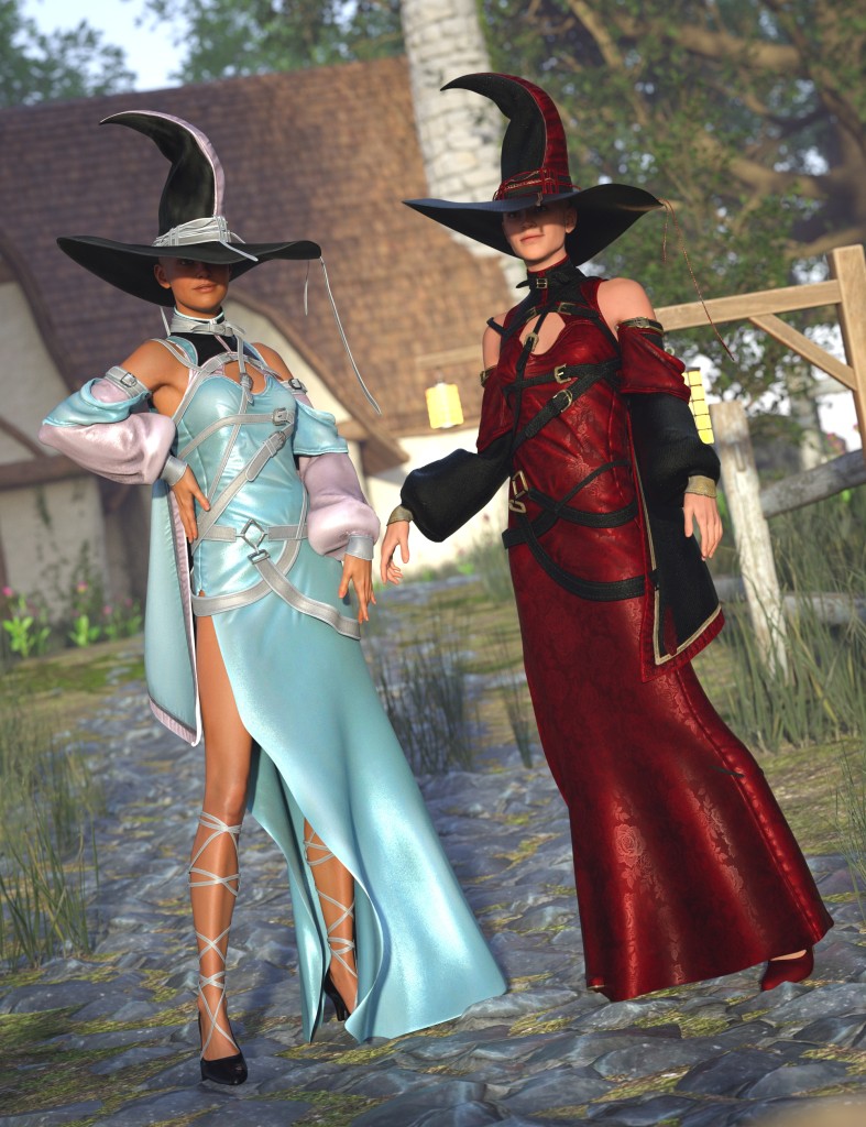 DForce White Witch Outfit Texture Add-On