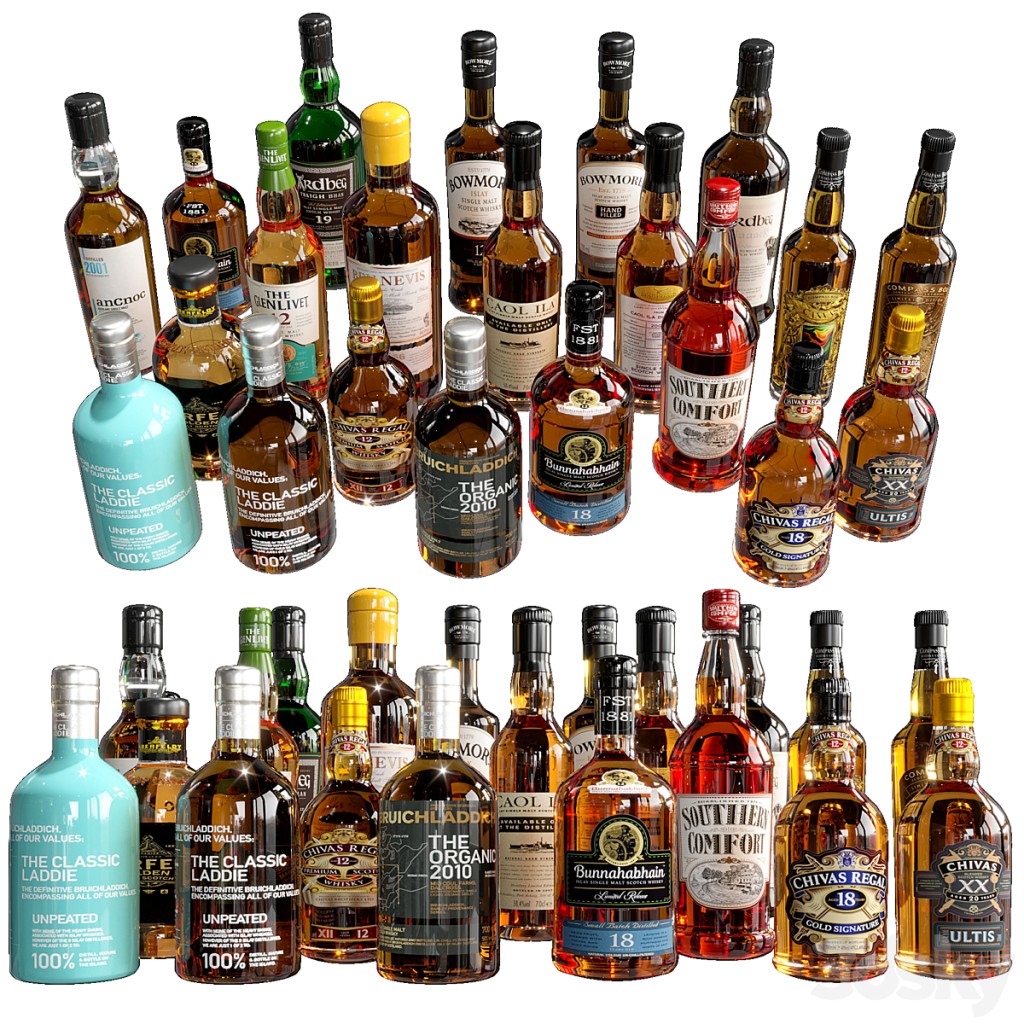 WHISKEY AND SCOTCH BOTTLE COLLECTION NO2