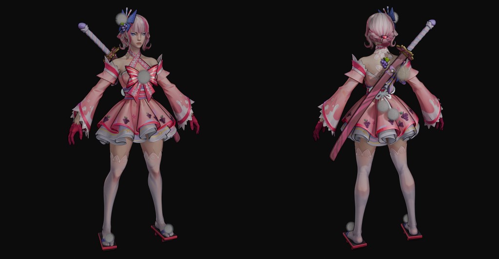 Psylocke (Daring Daifuku) Premium for Blender 4.x