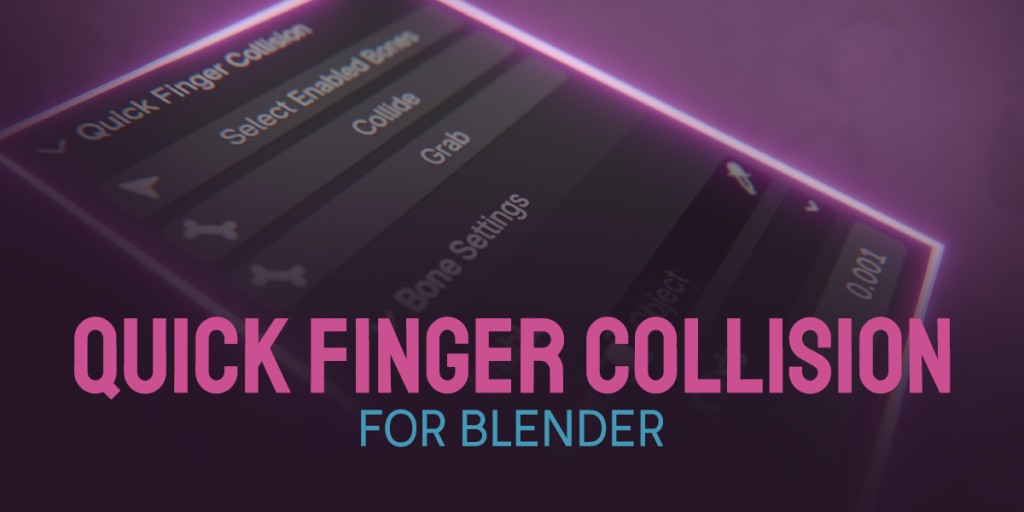 Quick Finger Collision (Blender)