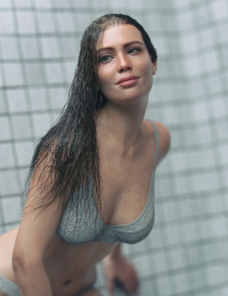 LI dForce Shower Tress Hair for Genesis 9