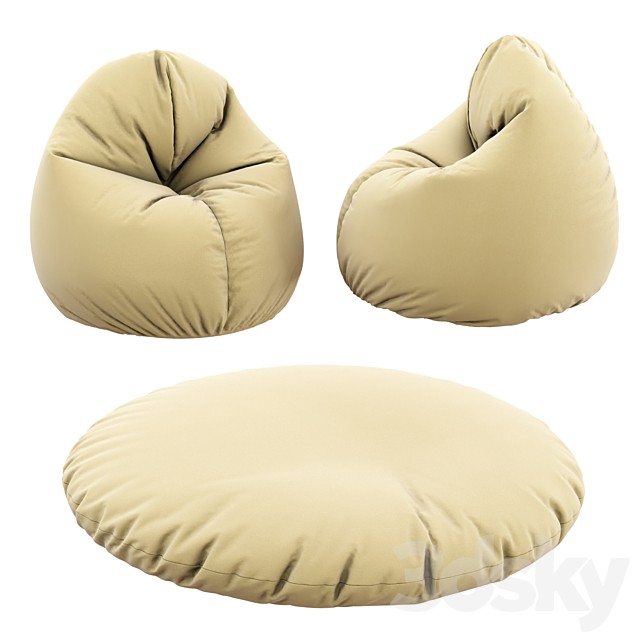 RUNDER SITZSACK 2 IN 1