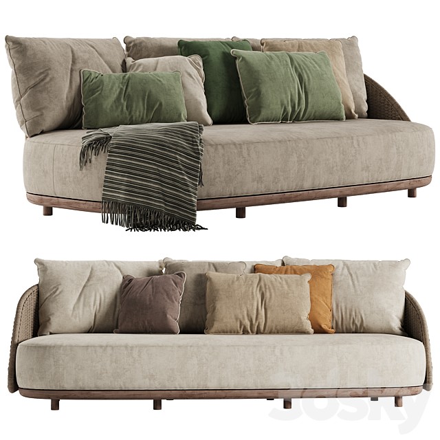 Tribu Elio 3-seat sofa
