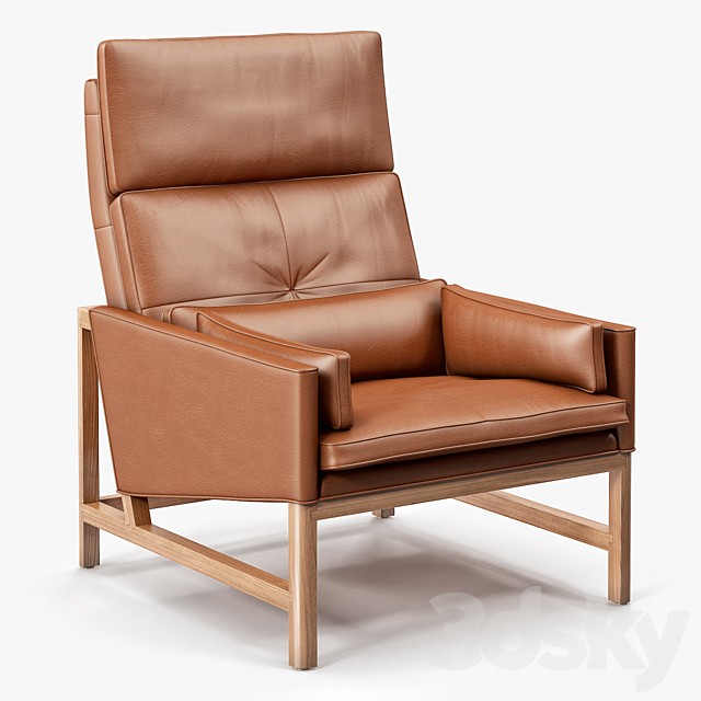 BassamFellows High Back Lounge Chair